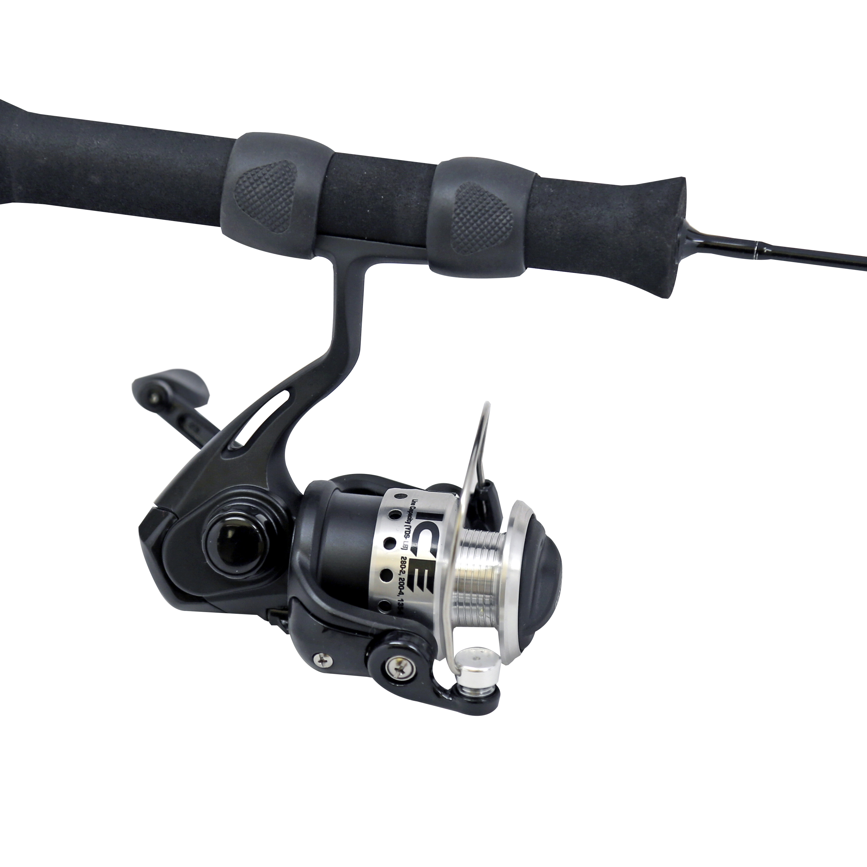 Quantum Glacier XTi Spinning Reel and Ice Fishing Rod Combo, Solid Carbon  Rod, 8-Ball Bearing Lightweight Graphite Ice Fishing Reel with Aluminum  Spool : : Sports & Outdoors